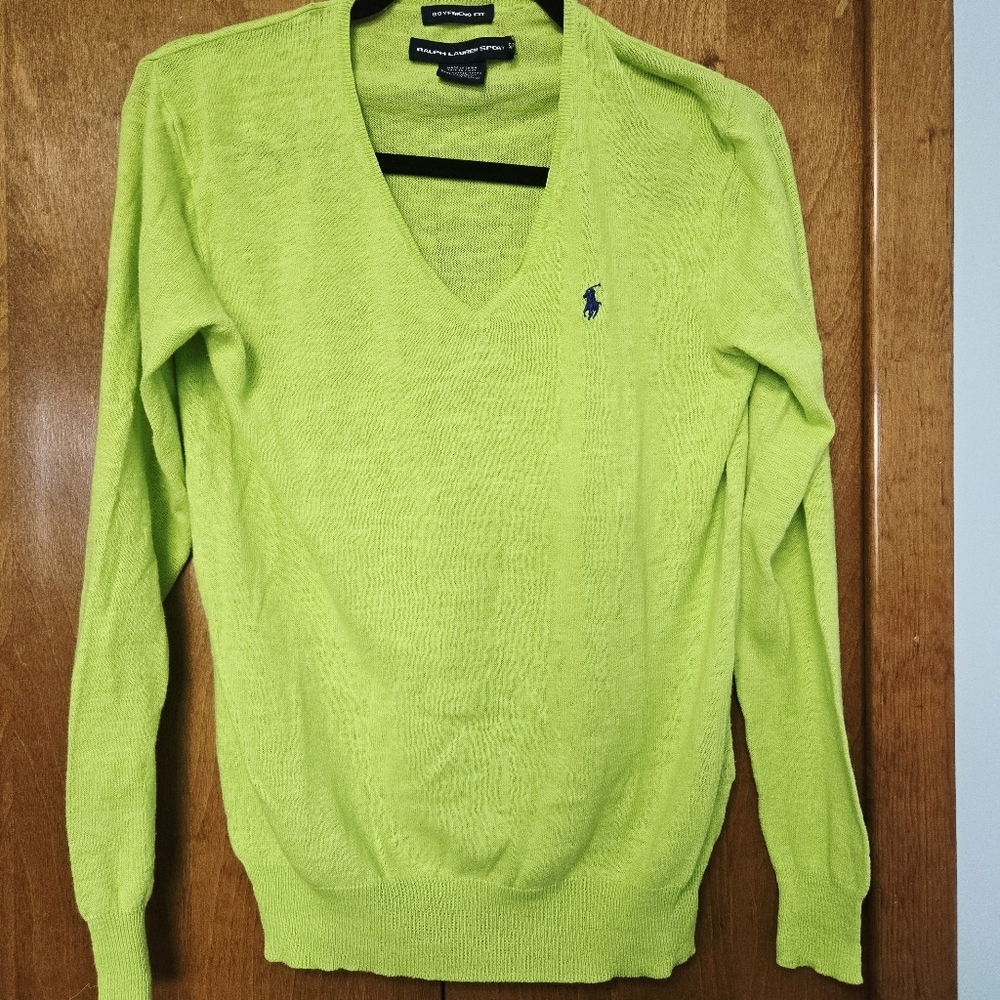 Ralph Lauren Linen Boyfriend Sweater